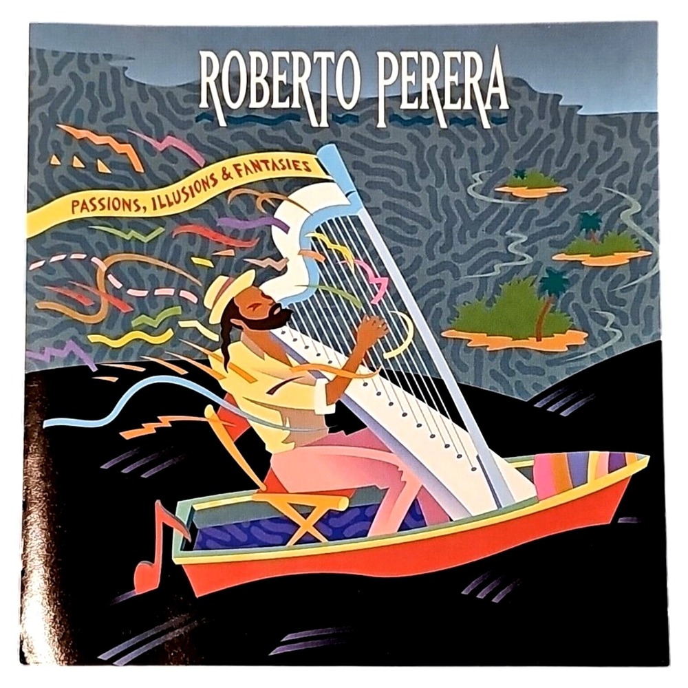 Roberto Perera Passions Illusions Fantasies Jazz Harp CD 1991 OXCD 3013 EUC Lati